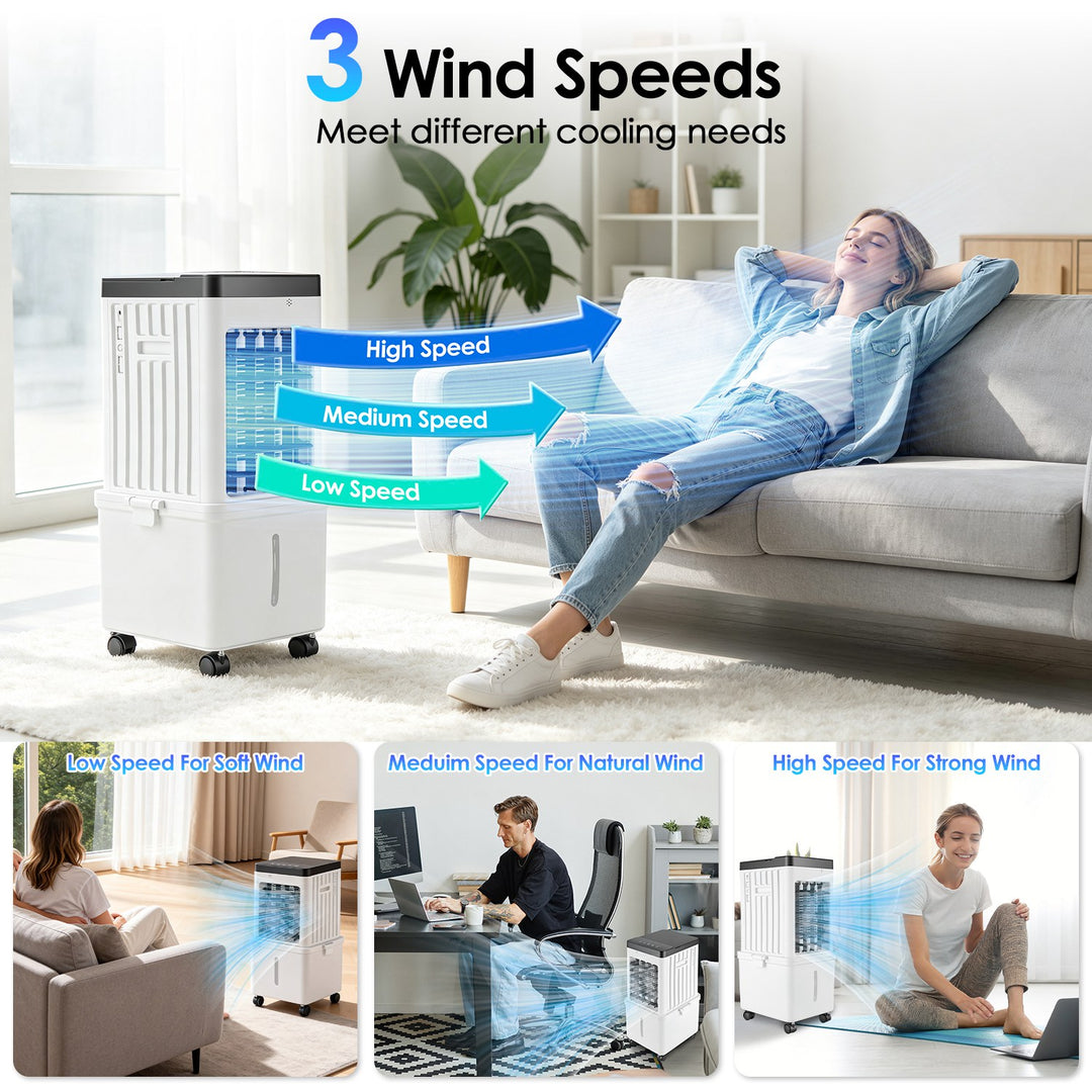 12L portable air cooler for home and office cooling