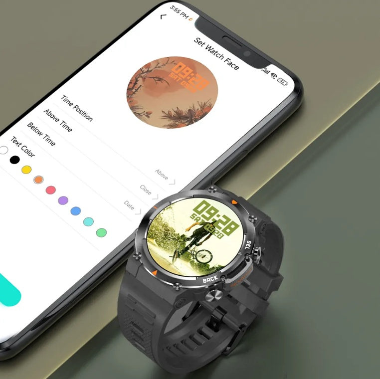 Bluetooth calling smartwatch with gesture control for men