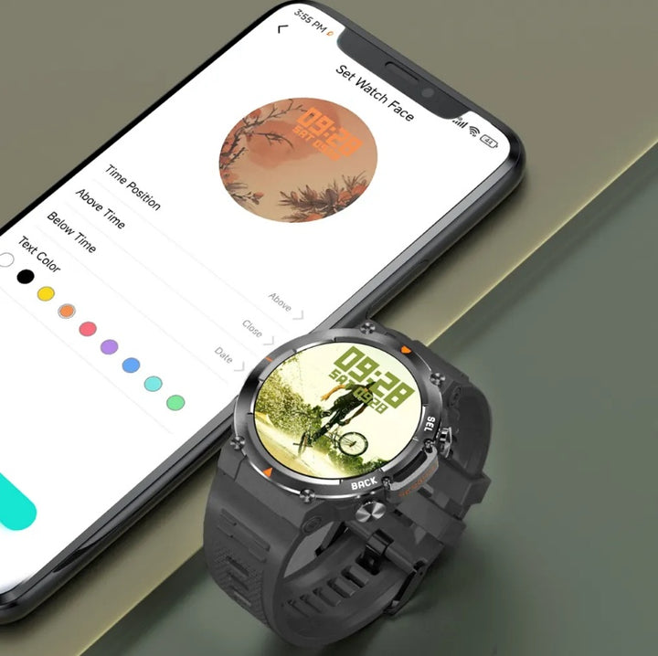 Bluetooth calling smartwatch with gesture control for men