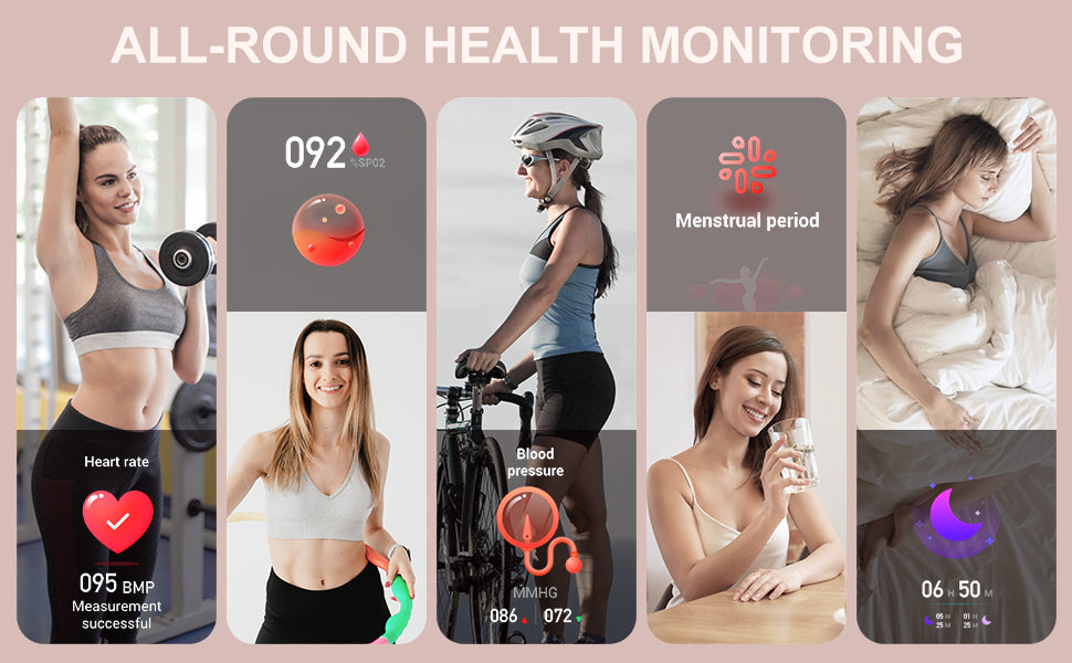 Smart Watch for Women – Call &amp; Fitness Tracker, Waterproof, 1.32" HD