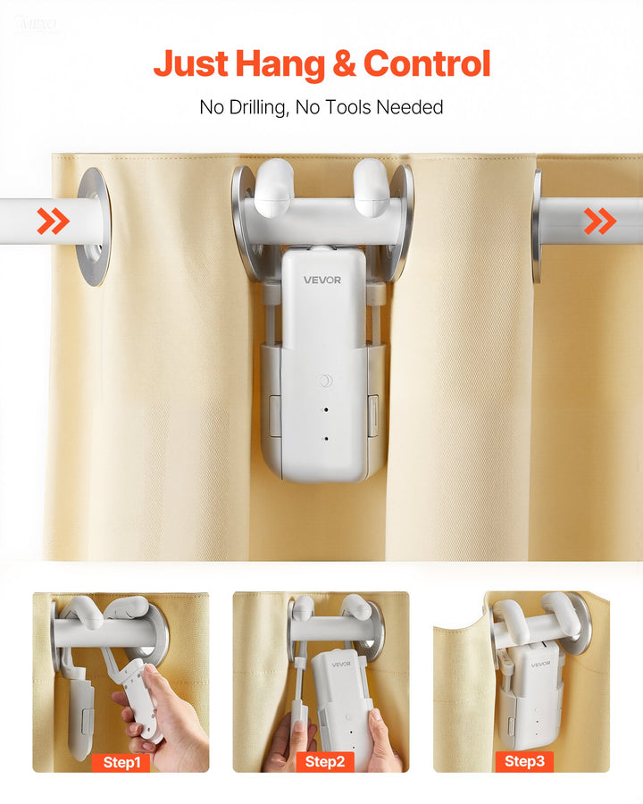 Automatic curtain opener with app control for smart homes