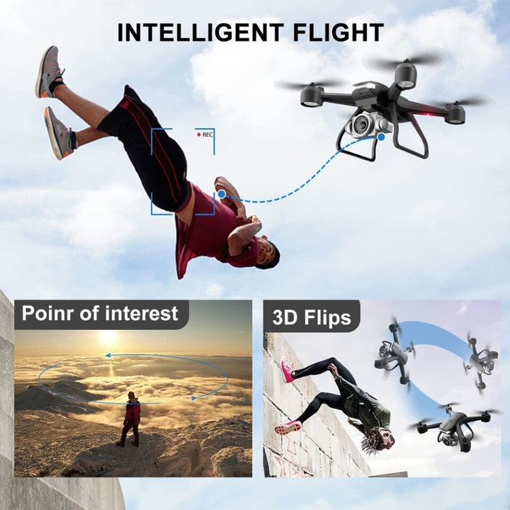 V14 WiFi FPV camera drone with two batteries