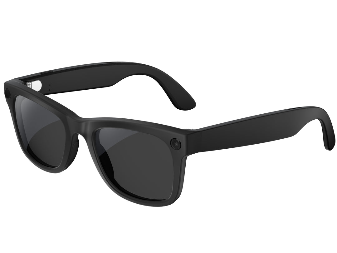 AI Bluetooth smart glasses wearable technology close-up