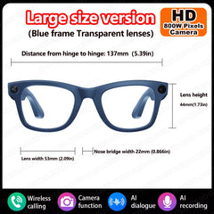 KUMI Meta V1 Smart Glasses Polarized Sunglasses Bluetooth glasses IPX4 Waterproof Open Ear Headphones AI Voice Assistant