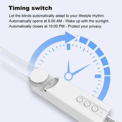 Smart Bluetooth Curtain Motor Electric Curtain Opener Super Silent ，For Bluetooth  APP Short Range Control Compatible with Alexa