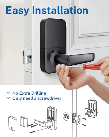 Smart Door Lock with Fingerprint Handle