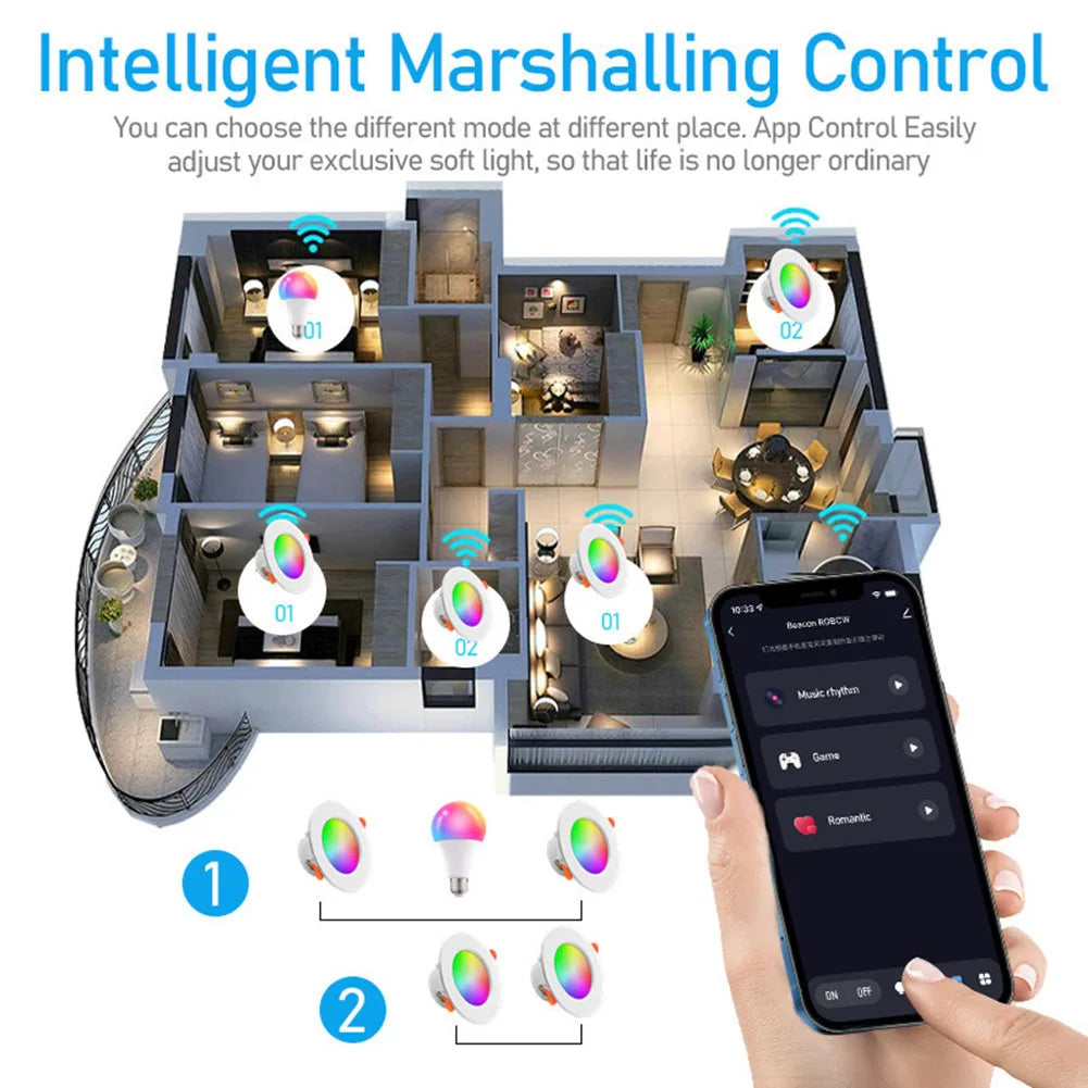 10W Bluetooth RGB Smart LED Downlight