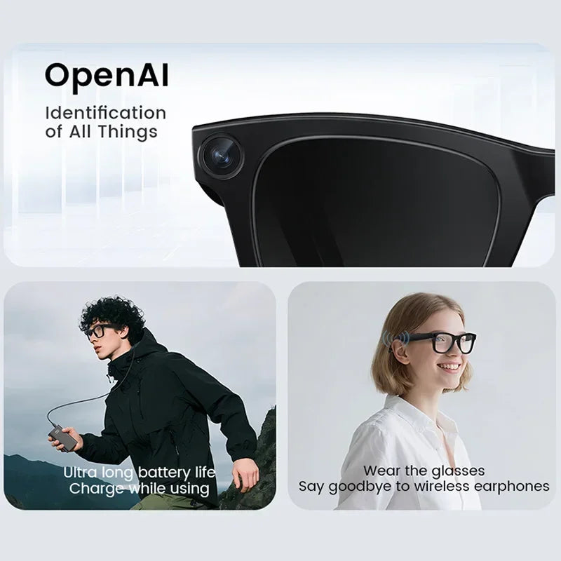 KUMI AI Smart Glasses – Polarized Bluetooth Sunglasses