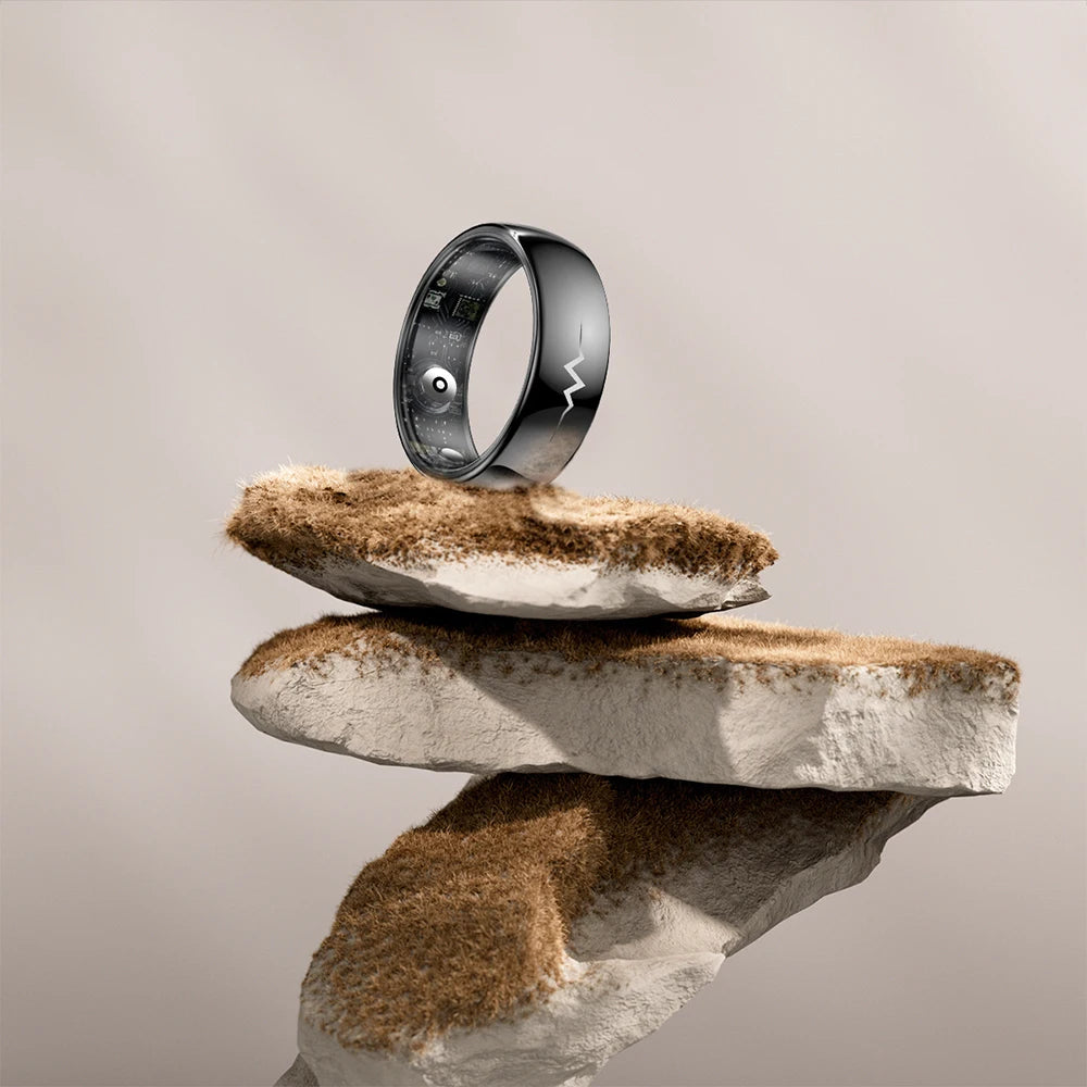 ECG Health Smart Ring – Heart, Blood Oxygen, Sleep Monitor, 5ATM Waterproof