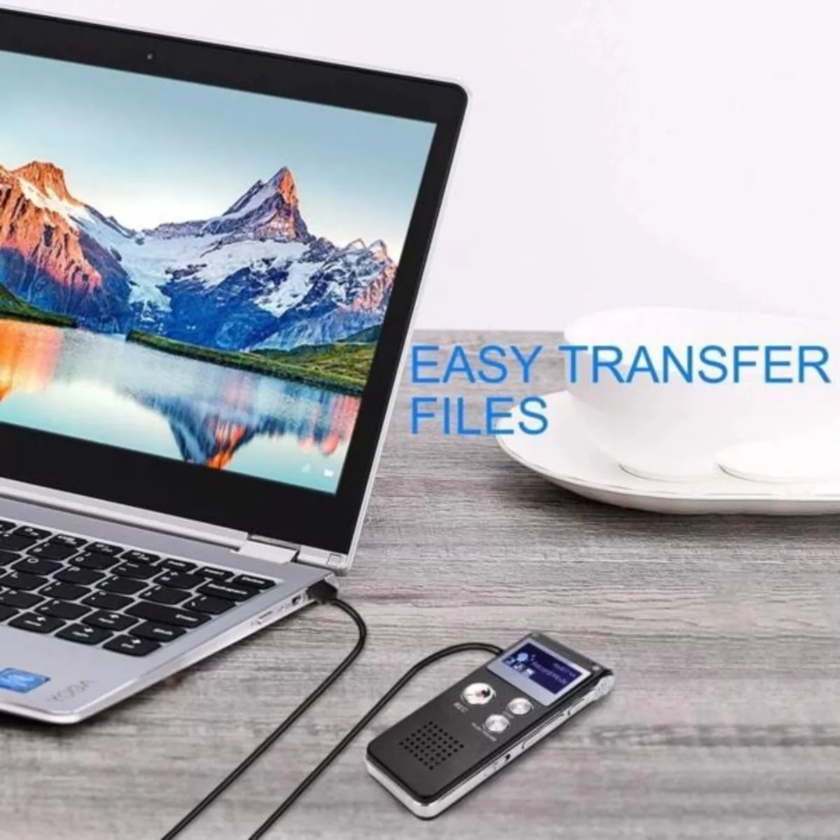 Digital Voice Recorder MP3 Player – 8GB Mini USB Audio Recorder