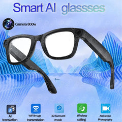 KUMI Meta V1 Smart Glasses Polarized Sunglasses Bluetooth glasses IPX4 Waterproof Open Ear Headphones AI Voice Assistant