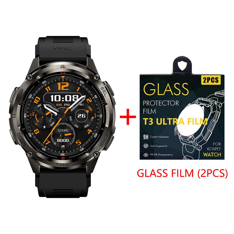 KOSPET TANK T3 Ultra GPS Smartwatch – Compass, Altimeter, Waterproof
