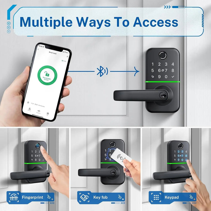 Smart Door Lock with Fingerprint Handle