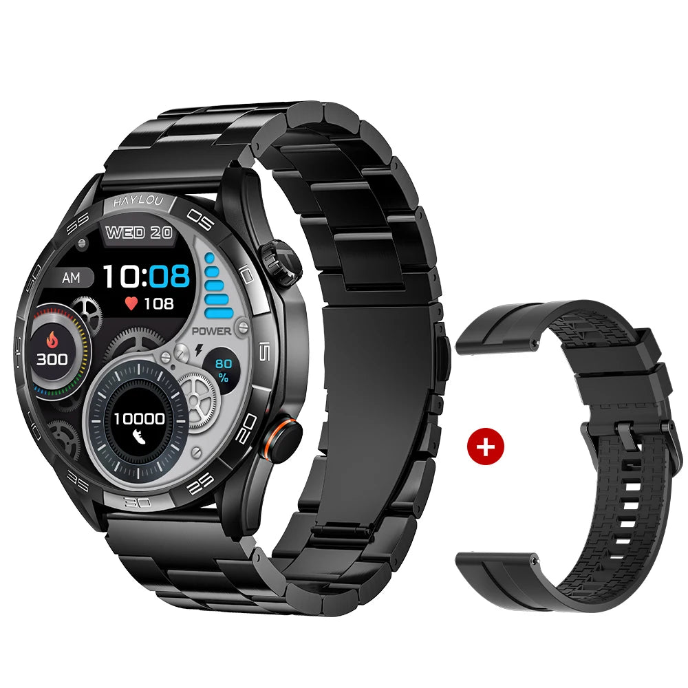 HAYLOU Solar 5 Voice Calling Smartwatch – 1.58" AMOLED, 24H Health Monitor