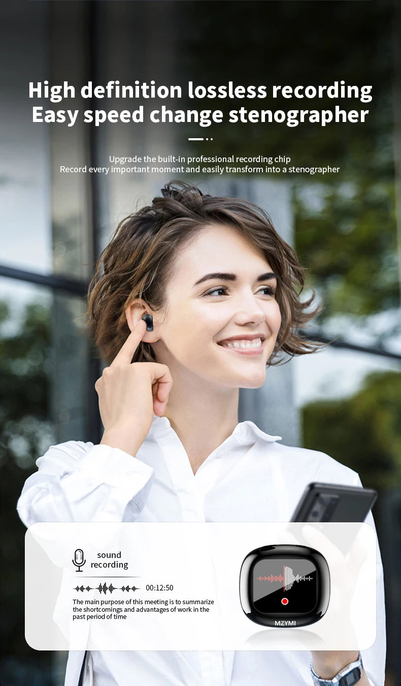 MZYMI S11 ANC True Wireless Earbuds – Bluetooth 5.4, HiFi Sound