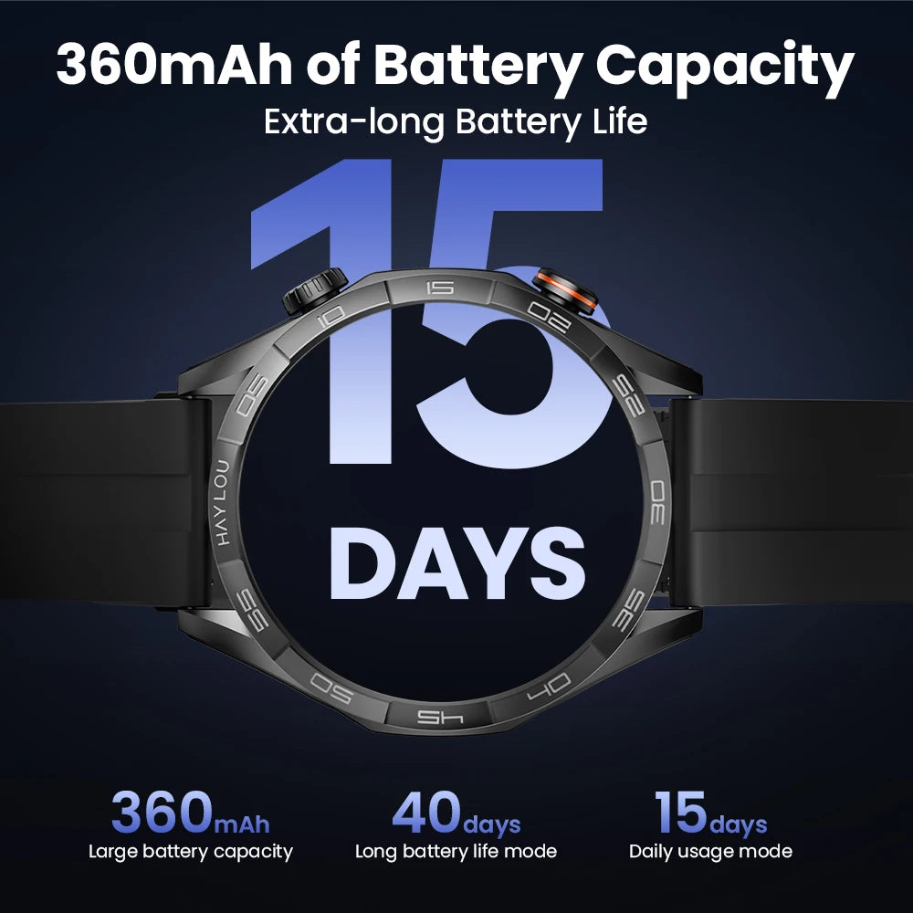 HAYLOU Solar 5 Voice Calling Smartwatch – 1.58" AMOLED, 24H Health Monitor