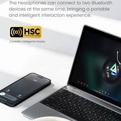 HAYLOU S30 Wireless Bluetooth 5.4 Headphones with ANC & 80H Playtime