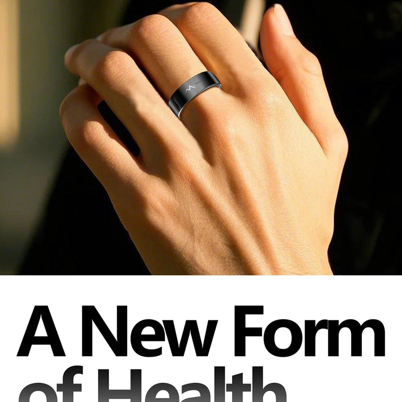 ECG Health Smart Ring – Heart, Blood Oxygen, Sleep Monitor, 5ATM Waterproof