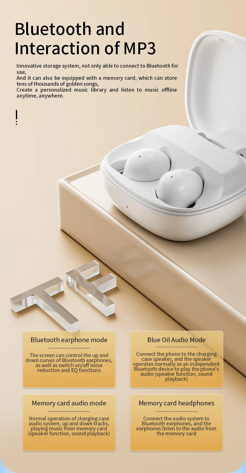 MZYMI S11 ANC True Wireless Earbuds – Bluetooth 5.4, HiFi Sound