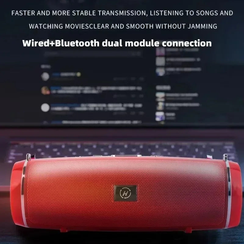 200W Portable Bluetooth Speaker – IPX7 Waterproof Outdoor Boombox with Subwoofer & FM Radio