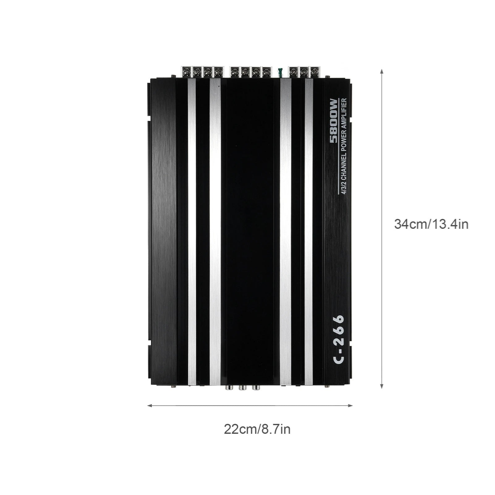 12V 4-Channel High Power Car Audio Amplifier – Aluminum Alloy