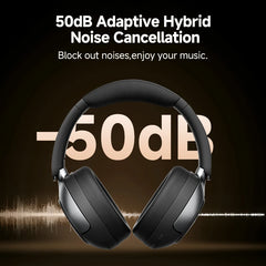 QCY H3 Pro ANC Wireless Headphones – 50dB Noise Canceling, Hi-Res Audio