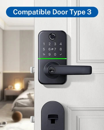 Smart Door Lock with Fingerprint Handle