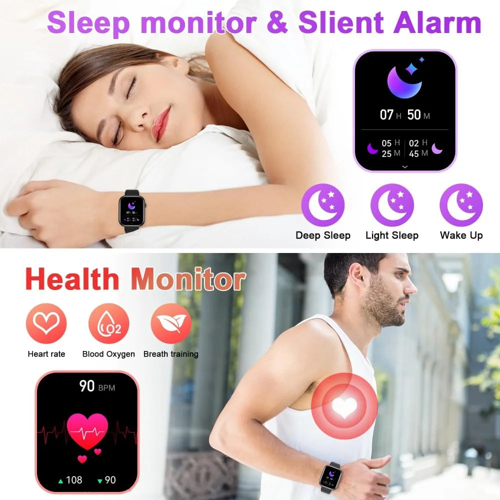 Unisex Waterproof Fitness Smartwatch