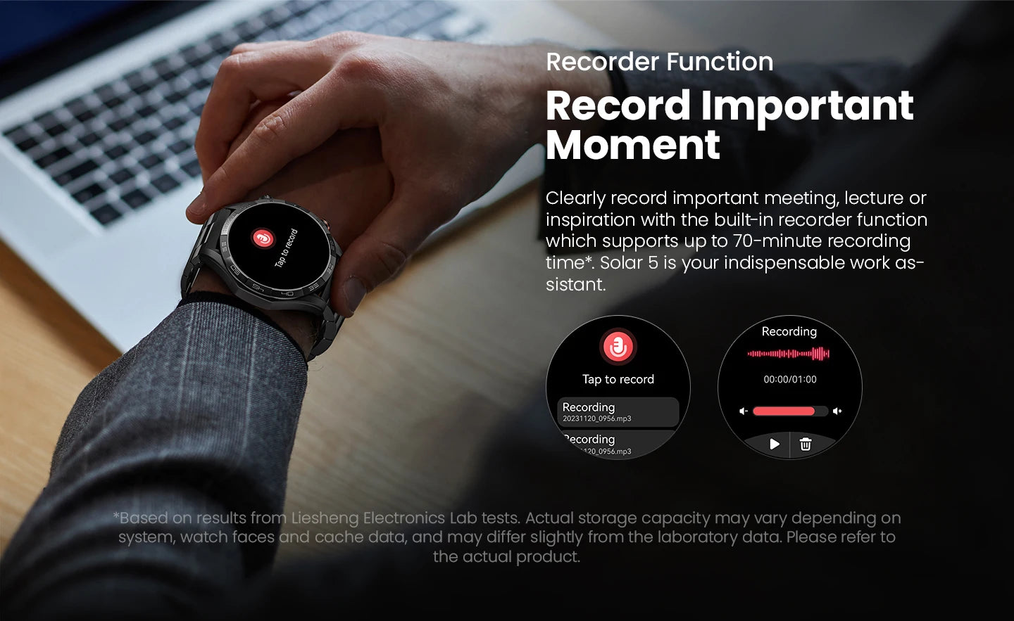 HAYLOU Solar 5 Voice Calling Smartwatch – 1.58" AMOLED, 24H Health Monitor