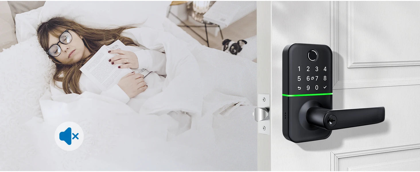 Smart Door Lock with Fingerprint Handle