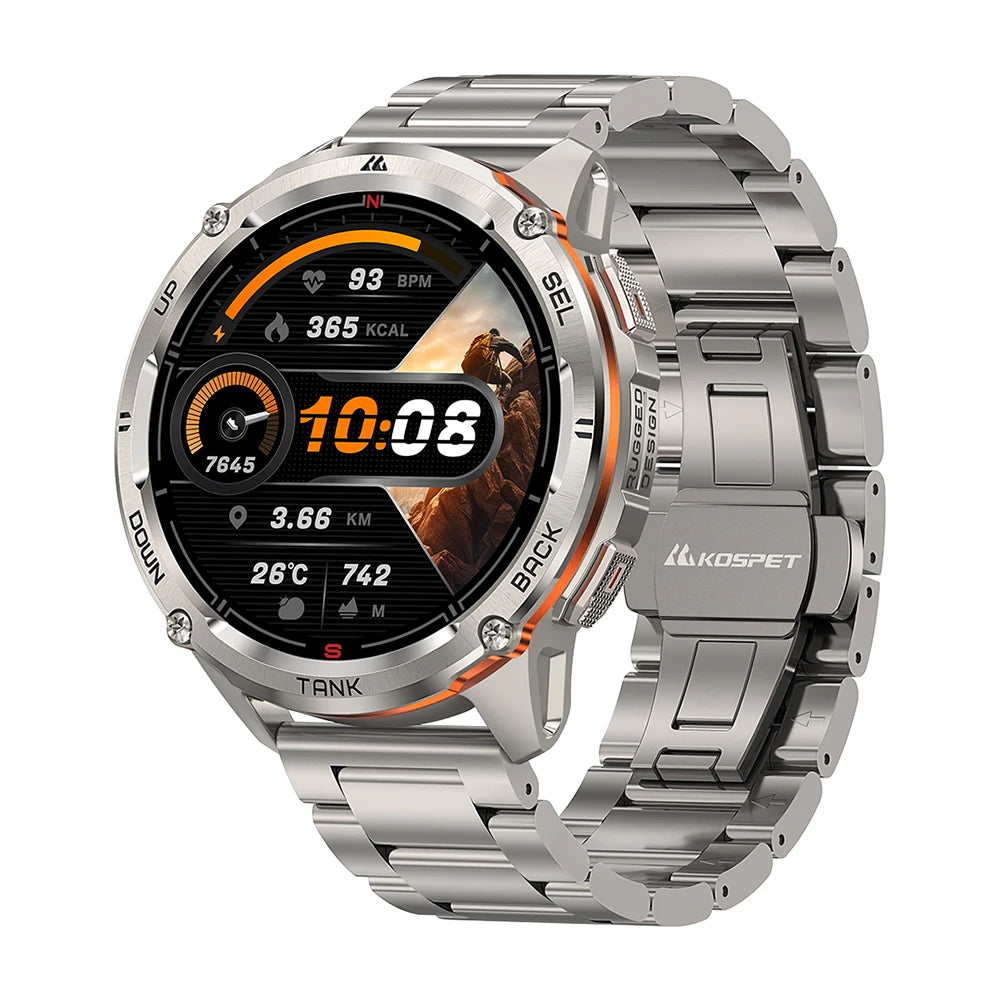 KOSPET TANK T3 Ultra GPS Smartwatch – Compass, Altimeter, Waterproof