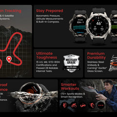 KOSPET TANK T3 Ultra GPS Smartwatch – Compass, Altimeter, Waterproof