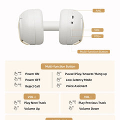 QCY H3 Pro ANC Wireless Headphones – 50dB Noise Canceling, Hi-Res Audio