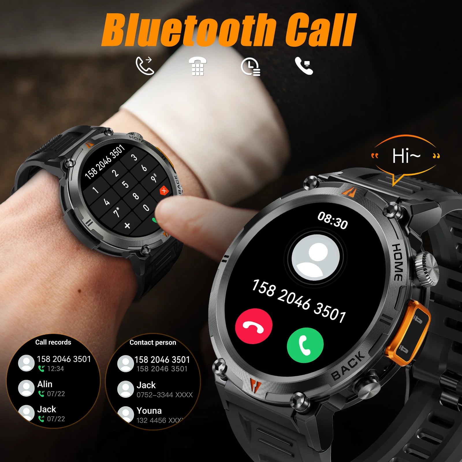 EIGIIS KE3 Bluetooth Call Smartwatch