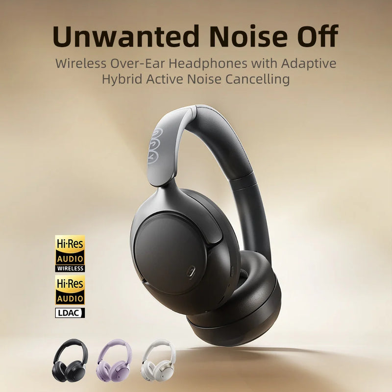 QCY H3 Pro ANC Wireless Headphones – 50dB Noise Canceling, Hi-Res Audio