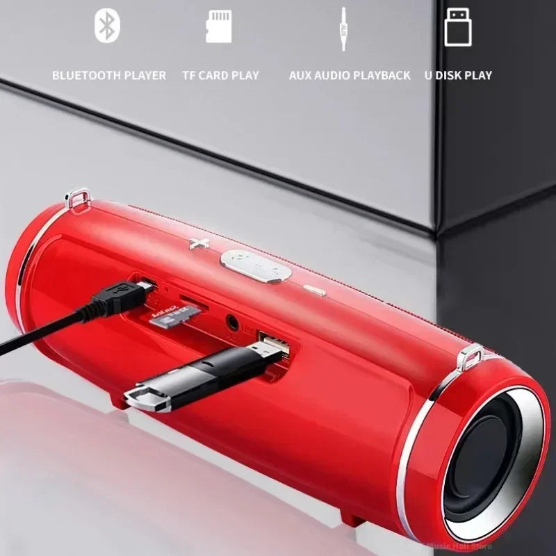 200W Portable Bluetooth Speaker – IPX7 Waterproof Outdoor Boombox with Subwoofer & FM Radio