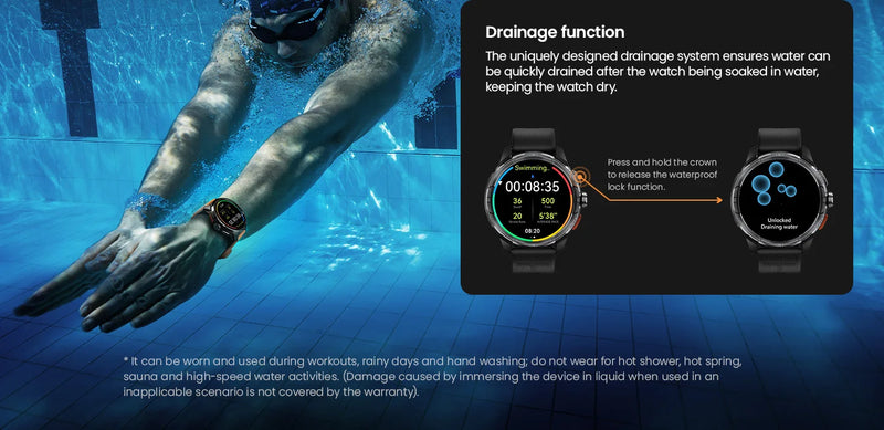 HAYLOU Solar Ultra GPS Smartwatch – 1.6” AMOLED, Bluetooth Calls, 5ATM