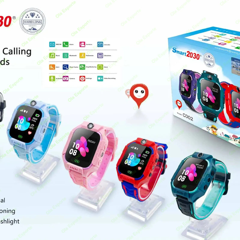 New Kids Smartwatch GPS Location Tracker SOS 2G Sim Call Child Smart Watch Camera IP67 Waterproof Watch Gift For IOS Android New