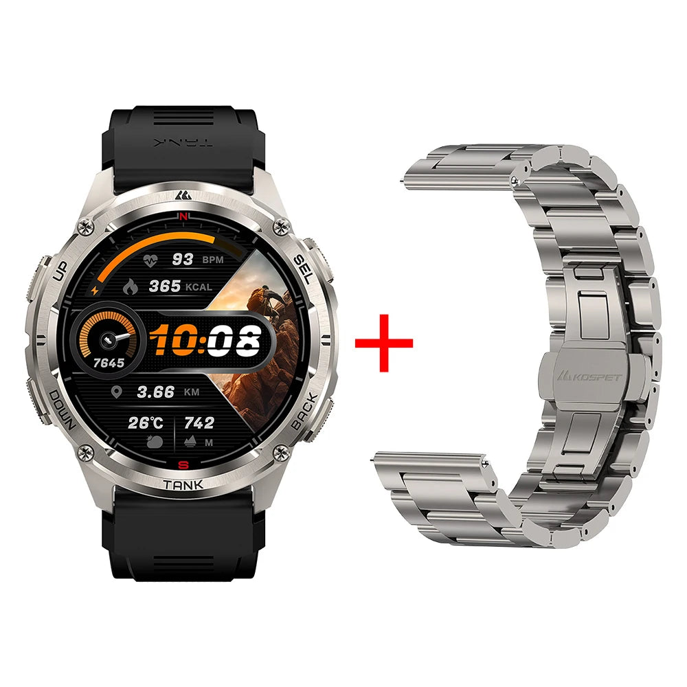 KOSPET TANK T3 Ultra GPS Smartwatch – Compass, Altimeter, Waterproof