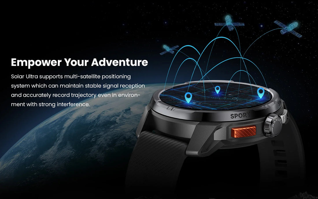 HAYLOU Solar Ultra GPS Smartwatch – 1.6” AMOLED, Bluetooth Calls, 5ATM