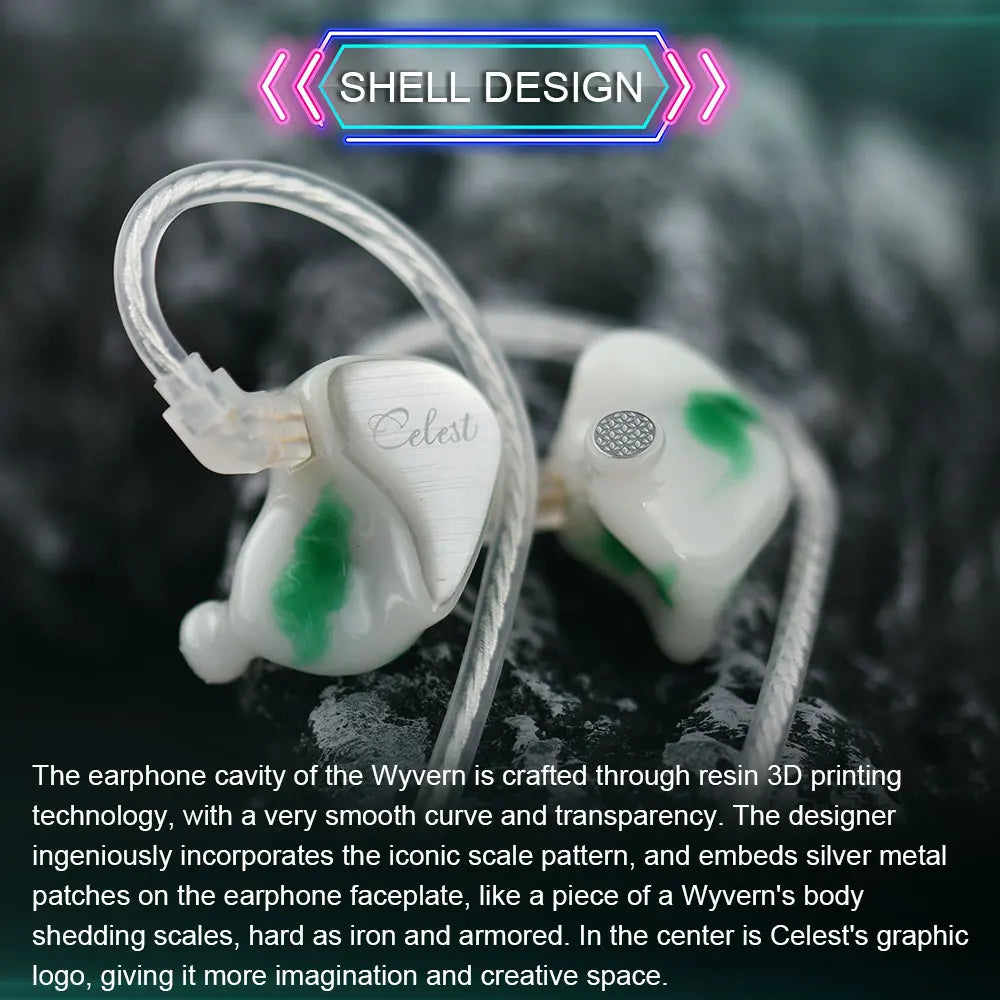 Kinera Celest Wyvern Earphone Cable with Detachable Boom Mic