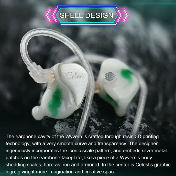 Kinera Celest Wyvern Earphone Cable with Detachable Boom Mic