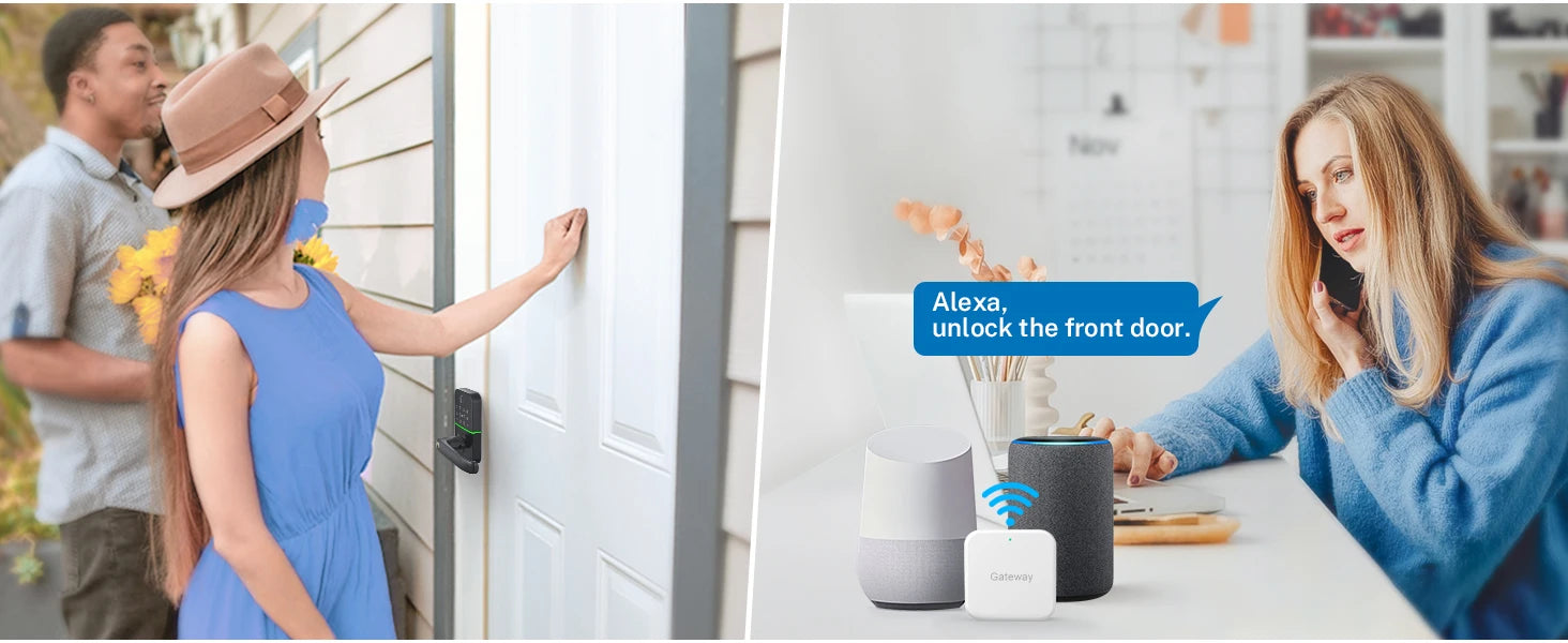 Smart Door Lock with Fingerprint Handle