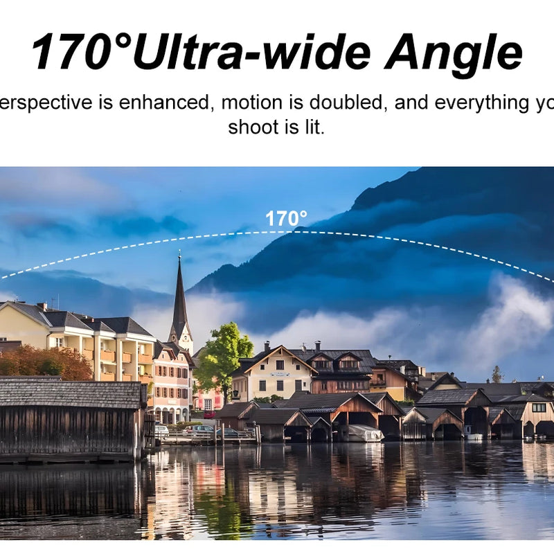 Ourlife 4K Action Camera Ultra HD 16MP WiFi 2.0 inch Screen 170D DVR Webcam Underwater 30M Helmet Video Recording Sport Camera