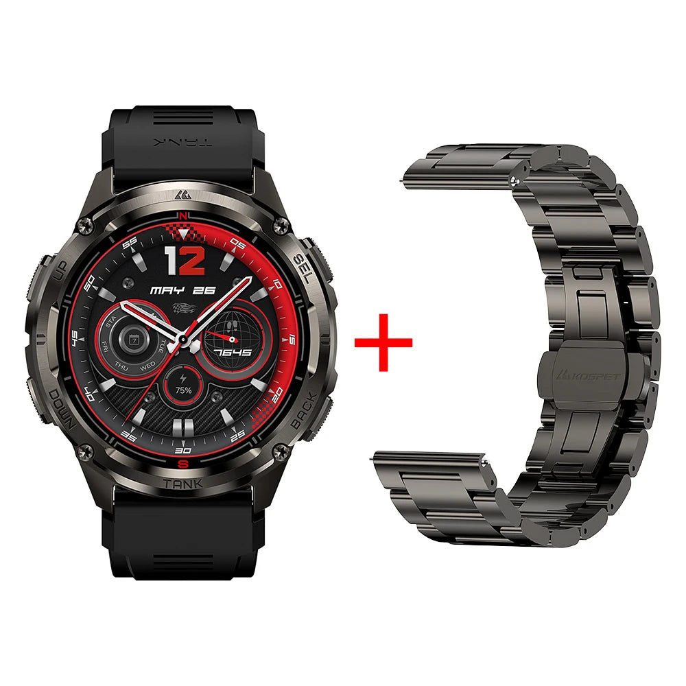 KOSPET TANK T3 Ultra GPS Smartwatch – Compass, Altimeter, Waterproof