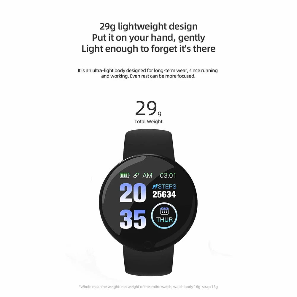 D18s Smart Fitness Tracker | Monitors BP, Tracks Steps and other Activities.