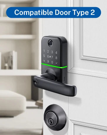 Smart Door Lock with Fingerprint Handle