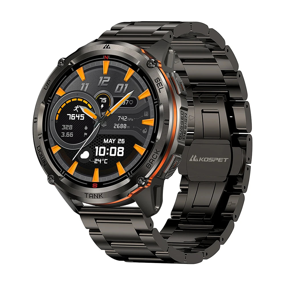 KOSPET TANK T3 Ultra GPS Smartwatch – Compass, Altimeter, Waterproof