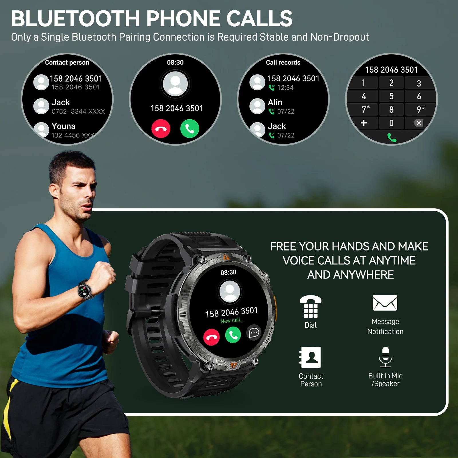 EIGIIS KE3 Bluetooth Call Smartwatch