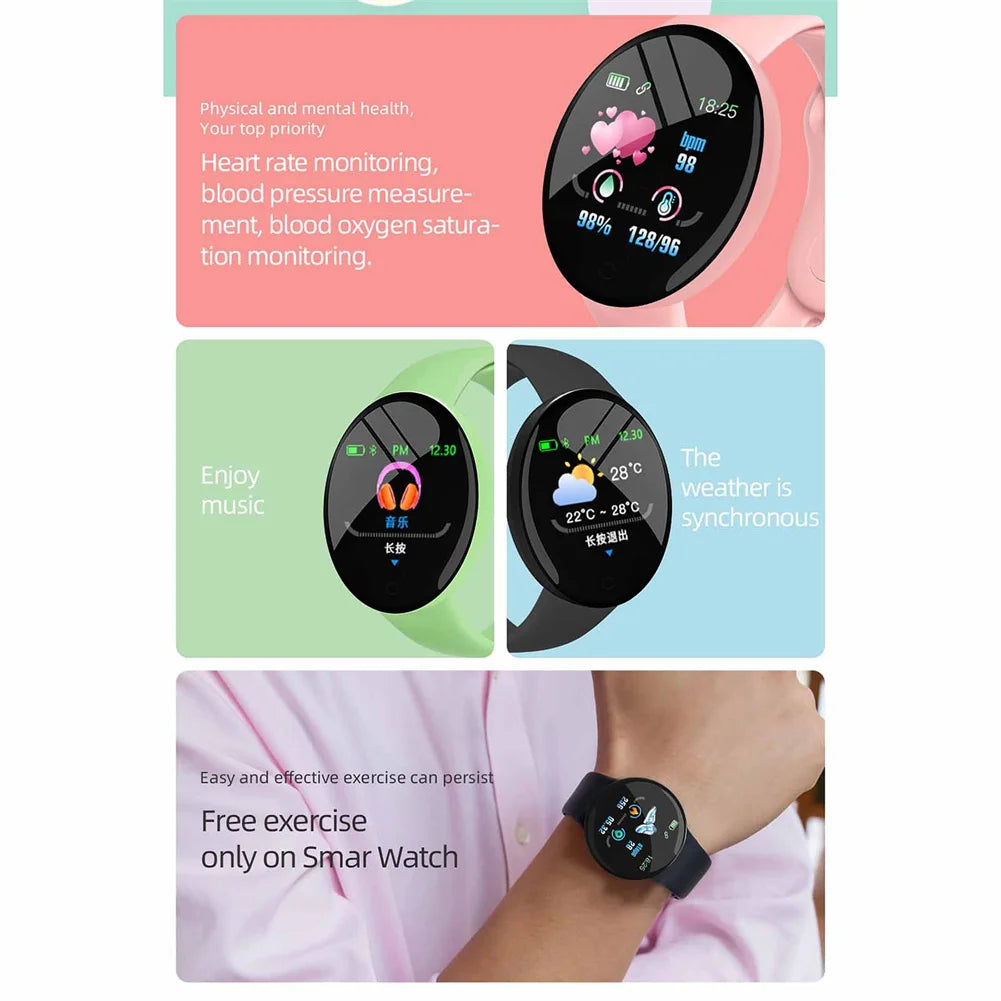 D18s Smart Fitness Tracker | Monitors BP, Tracks Steps and other Activities.